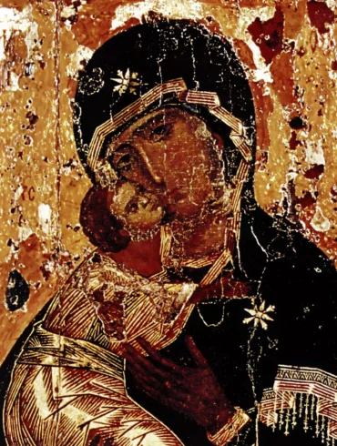 Vladimir Icon showcasing supreme Byzantine craftsmanship and spiritual depth in stunning UHD resolution